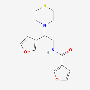 N-(2-(furan-3-yl)-2-thiomorpholinoethyl)furan-3-carboxamide