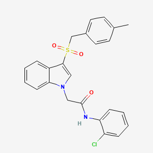 N-(2-chlorophenyl)-2-(3-((4-methylbenzyl)sulfonyl)-1H-indol-1-yl)acetamide