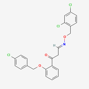 3-{2-[(4-chlorobenzyl)oxy]phenyl}-3-oxopropanal O-(2,4-dichlorobenzyl)oxime