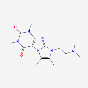 8-(2-(dimethylamino)ethyl)-1,3,6,7-tetramethyl-1H-imidazo[2,1-f]purine-2,4(3H,8H)-dione