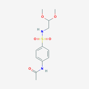 N-[4-(2,2-dimethoxyethylsulfamoyl)phenyl]acetamide