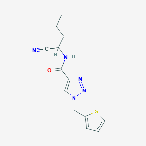 N-(1-Cyanobutyl)-1-(thiophen-2-ylmethyl)triazole-4-carboxamide