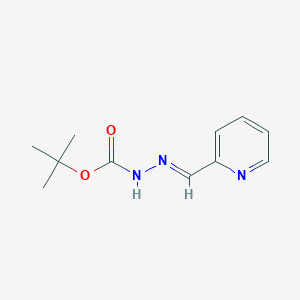 molecular formula C11H15N3O2 B2694984 叔丁基2-(吡啶-2-基甲亚胺基)甲酸酯 CAS No. 328011-57-0