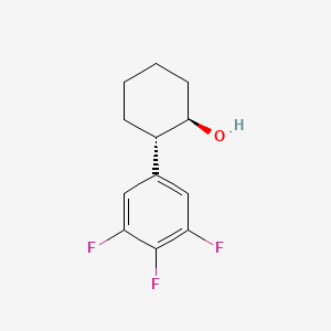 molecular formula C12H13F3O B2694988 (1R,2S)-2-(3,4,5-Trifluorophenyl)cyclohexan-1-ol CAS No. 2137775-50-7