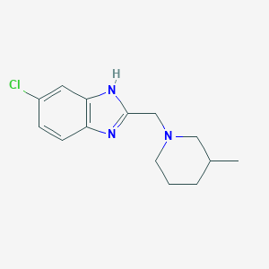 molecular formula C14H18ClN3 B269500 5-chloro-2-[(3-methylpiperidin-1-yl)methyl]-1H-benzimidazole 