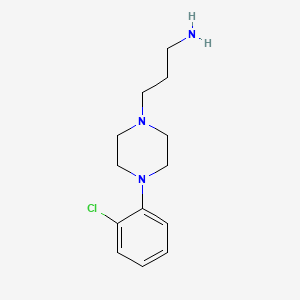 molecular formula C13H20ClN3 B2695029 3-[4-(2-Chlorophenyl)piperazin-1-yl]propan-1-amine CAS No. 55931-64-1