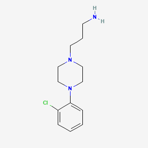 molecular formula C13H20ClN3 B2695029 3-[4-(2-氯苯基)哌嗪-1-基]丙胺 CAS No. 55931-64-1