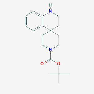 molecular formula C18H26N2O2 B2695036 tert-butyl 2',3'-dihydro-1'H-spiro[piperidine-4,4'-quinoline]-1-carboxylate CAS No. 1250991-90-2