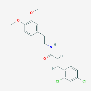 molecular formula C19H19Cl2NO3 B2695039 (2E)-3-(2,4-dichlorophenyl)-N-[2-(3,4-dimethoxyphenyl)ethyl]prop-2-enamide CAS No. 301229-69-6