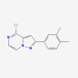 B2695043 4-Chloro-2-(3,4-dimethylphenyl)pyrazolo[1,5-a]pyrazine CAS No. 1031977-15-7