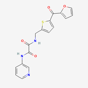 N1-((5-(furan-2-carbonyl)thiophen-2-yl)methyl)-N2-(pyridin-3-yl)oxalamide