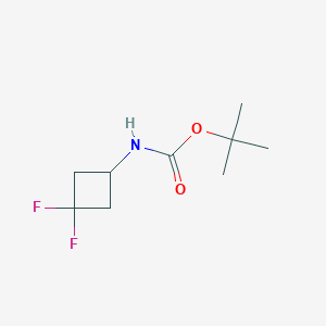 molecular formula C9H15F2NO2 B2695057 Tert-butyl 3,3-difluorocyclobutylcarbamate CAS No. 1029720-19-1
