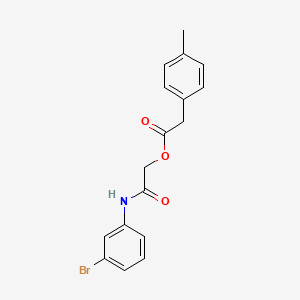 molecular formula C17H16BrNO3 B2695068 2-[(3-Bromophenyl)amino]-2-oxoethyl (4-methylphenyl)acetate CAS No. 1302611-28-4