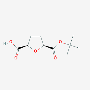 molecular formula C10H16O5 B2695082 rac-(2R,5S)-5-[(叔丁氧基)羰基]氧戊酸内酯, 顺式 CAS No. 2044705-39-5