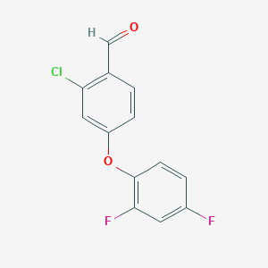 molecular formula C13H7ClF2O2 B2695086 2-Chloro-4-(2,4-difluorophenoxy)benzaldehyde CAS No. 1986678-46-9