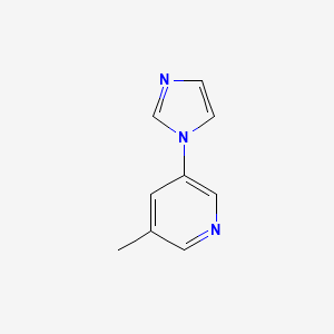 molecular formula C9H9N3 B2695090 3-(1H-imidazol-1-yl)-5-methylpyridine CAS No. 1376313-08-4