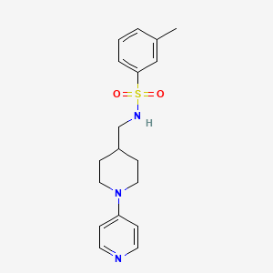 molecular formula C18H23N3O2S B2695096 3-methyl-N-((1-(pyridin-4-yl)piperidin-4-yl)methyl)benzenesulfonamide CAS No. 2034587-67-0