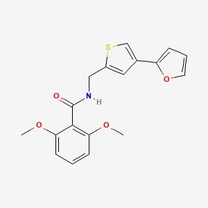 N-{[4-(furan-2-yl)thiophen-2-yl]methyl}-2,6-dimethoxybenzamide