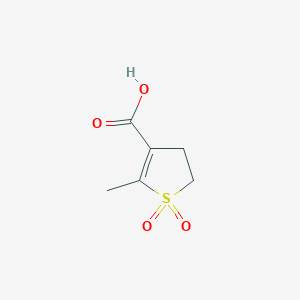 molecular formula C6H8O4S B2695105 2-Methyl-1,1-dioxo-4,5-dihydro-1lambda6-thiophene-3-carboxylic acid CAS No. 99418-17-4