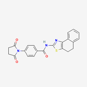 N-(4,5-dihydrobenzo[e][1,3]benzothiazol-2-yl)-4-(2,5-dioxopyrrolidin-1-yl)benzamide