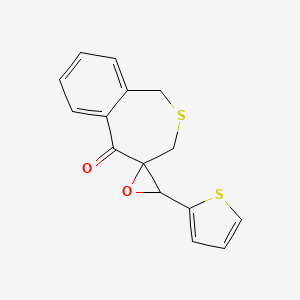 molecular formula C15H12O2S2 B2695147 4-(2-thienyl epoxymethyl)-3,4-dihydro-2-benzothiepin-5-(1H)-one CAS No. 477871-63-9