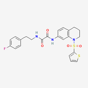 N1-(4-fluorophenethyl)-N2-(1-(thiophen-2-ylsulfonyl)-1,2,3,4-tetrahydroquinolin-7-yl)oxalamide