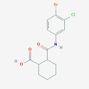 2-((4-Bromo-3-chlorophenyl)carbamoyl)cyclohexanecarboxylic acid