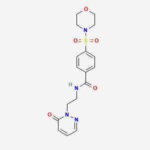molecular formula C17H20N4O5S B2695178 4-(morpholinosulfonyl)-N-(2-(6-oxopyridazin-1(6H)-yl)ethyl)benzamide CAS No. 1049492-65-0