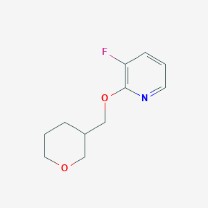 molecular formula C11H14FNO2 B2695184 3-Fluoro-2-[(oxan-3-yl)methoxy]pyridine CAS No. 2200611-31-8
