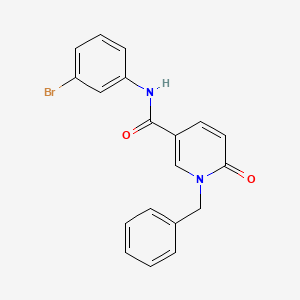 molecular formula C19H15BrN2O2 B2695232 1-benzyl-N-(3-bromophenyl)-6-oxo-1,6-dihydropyridine-3-carboxamide CAS No. 1004256-13-6