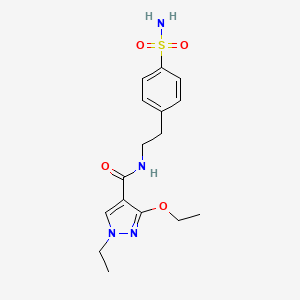 B2695245 3-ethoxy-1-ethyl-N-(4-sulfamoylphenethyl)-1H-pyrazole-4-carboxamide CAS No. 1014088-60-8