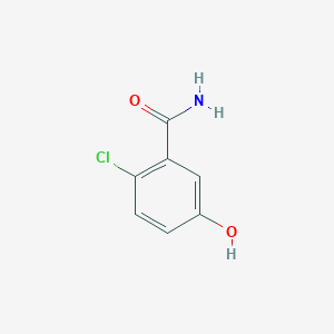 molecular formula C7H6ClNO2 B2695250 2-Chloro-5-hydroxybenzamide CAS No. 312313-04-5