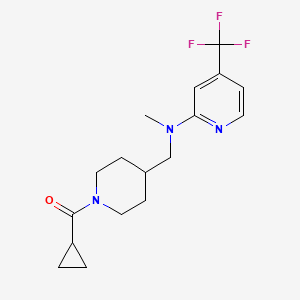 Cyclopropyl-[4-[[methyl-[4-(trifluoromethyl)pyridin-2-yl]amino]methyl]piperidin-1-yl]methanone