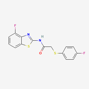 N-(4-fluorobenzo[d]thiazol-2-yl)-2-((4-fluorophenyl)thio)acetamide