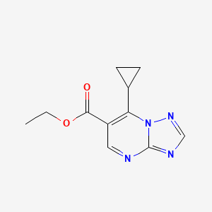 Ethyl 7-cyclopropyl[1,2,4]triazolo[1,5-a]pyrimidine-6-carboxylate