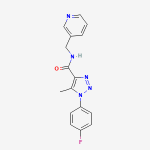 1-(4-fluorophenyl)-5-methyl-N-(pyridin-3-ylmethyl)-1H-1,2,3-triazole-4-carboxamide