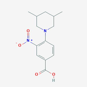 4-(3,5-Dimethylpiperidin-1-yl)-3-nitrobenzoic acid