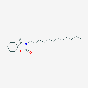 molecular formula C21H37NO2 B269531 3-Dodecyl-4-methylene-1-oxa-3-azaspiro[4.5]decan-2-one 