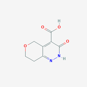 molecular formula C8H8N2O4 B2695313 3-氧代-2,5,7,8-四氢吡喃并[4,3-c]吡啶嗪-4-羧酸 CAS No. 2344678-44-8