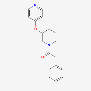 2-Phenyl-1-(3-(pyridin-4-yloxy)piperidin-1-yl)ethanone