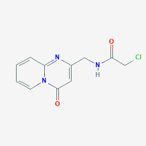 molecular formula C11H10ClN3O2 B2695323 2-Chloro-N-[(4-oxopyrido[1,2-a]pyrimidin-2-yl)methyl]acetamide CAS No. 2411245-62-8