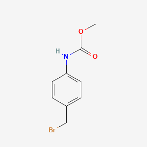 molecular formula C9H10BrNO2 B2695344 Methyl N-[4-(bromomethyl)phenyl]carbamate CAS No. 1891072-54-0