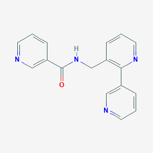 molecular formula C17H14N4O B2695349 N-({[2,3'-bipyridine]-3-yl}methyl)pyridine-3-carboxamide CAS No. 1903590-02-2