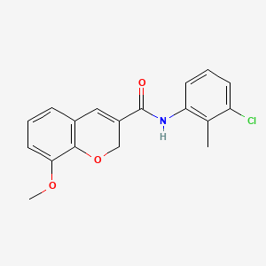 N-(3-chloro-2-methylphenyl)-8-methoxy-2H-chromene-3-carboxamide