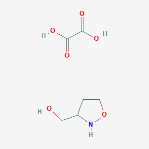 molecular formula C6H11NO6 B2695367 Isoxazolidin-3-ylmethanol oxalate CAS No. 82409-20-9