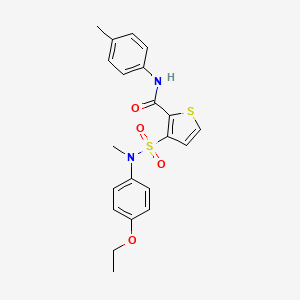 3-(N-(4-ethoxyphenyl)-N-methylsulfamoyl)-N-(p-tolyl)thiophene-2-carboxamide