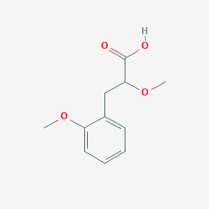 molecular formula C11H14O4 B2695373 2-Methoxy-3-(2-methoxyphenyl)propanoic acid CAS No. 1192772-98-7