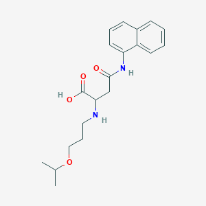 2-((3-Isopropoxypropyl)amino)-4-(naphthalen-1-ylamino)-4-oxobutanoic acid