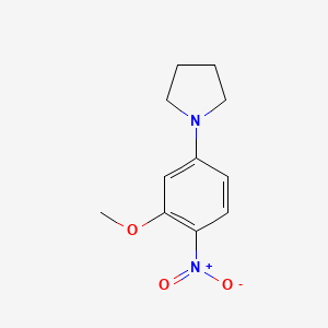 molecular formula C11H14N2O3 B2695391 1-(3-Methoxy-4-nitrophenyl)pyrrolidine CAS No. 339234-68-3