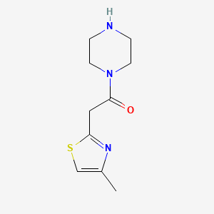 2-(4-methyl-1,3-thiazol-2-yl)-1-(piperazin-1-yl)ethan-1-one